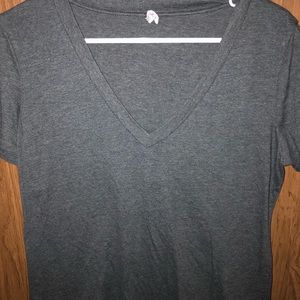 Plain grey vneck
